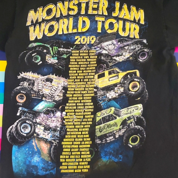 2019 Monster Jam World Tour size Women Small, Youth Size Small - Picture 5 of 7